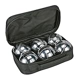 Bouleset Boccia Set 6X 720g Metallkugeln Boulekugeln Petanque Maßband T