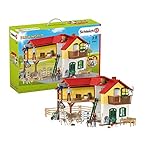 Schleich 42407 Farm World Spielset - Bauernhaus mit Stall und Tieren, Spielzeug ab 3 J