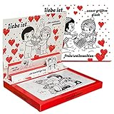 Liebe ist Tisch Adventskalender mit 120g Milchschok