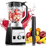 Standmixer Smoothie Maker YAKEEP 2000W Professioneller hochleistungsmixer für die Küche , 2L Smoothie Blender mit Rührstab, 27000 U/min , 8 Stahlklingen, BPA-freier Tritanbehälter, 5 Prog