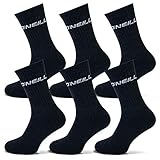 O'Neill | Unisex | Sportsock 6er Set | Sportsocken Freizeitsocken Einfarbig Für Männer und Frauen (Anthracite, 43-46)