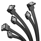 KabelDirekt – 3X SATA-3-Kabel 6 Gb/s – 60 cm, 90° gewinkelt (Datenkabel, 6 Gbit/s, SATA-III/Serial-ATA, L-Stecker, Set aus 3 Kabeln, verbindet Festplatten/SSDs/Laufwerke mit dem Mainboard, schwarz)