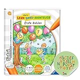 Ravensburger tiptoi ® Buch ab 4 Jahre | Erste Zahlen - Mein Lern-Spiel-Abenteuer + ABC Kinder Sticker von Collectix