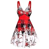 GFGHH Weihnachten Kleid Damen Sexy V-Ausschnitt Damen Party Elegant Weihnachtsmann Kostüm Samt Kleid Miss Schulterfreies Kleid Santa Claus Kostüm Langarm Weihnachtskleider Weihnachtsfrau Kleid Tunik