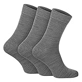 GIESSWEIN Merino Business-Socken - Damen & Herren Anzug Socken aus Merinowolle, Lange Arbeitssocken im Set, 3 Paar dünne Herrenstrümp