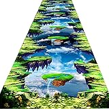 HYHMJ-Teppich Läufer, Anzeige Primitive Ökologie Canyon Abgrund Abgrund Design Heimgebrauch Bodenteppich Instrumentenkalibrierung Kantensymmetrie Schöner Teppich,A,130x400