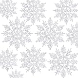 24 Stück Schneeflocken Weihnachten Deko,Glitter Schneeflocken Deko,Weihnachtsbaum Glitzer Weihnachtsbaumschmuck,Weihnachten Schneeflocken,Schneeflocke Christbaumschmuck,Schneeflocke G