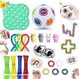 Fidget Toy Set, Fidget Toy Set Box für Kinder oder Erwachsene, Antistress Spielzeug Anxiety Toy für Stressabbau und Anti-Angst, Fidget Toys Pack für Geburtstagsfeier, Klassenbelohnungen (22 Stück)