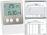 infactory Temperaturlogger: USB-Temperatur- & Luftfeuchtigkeits-Datenlogger V2 mit PC-Software (Temperatur aufzeichnen)