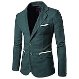 Anzugjacke Herren Urban Mode Britischer Stil Spleißen Slim Fit Männer Übergangsjacke Herbst Winter Trend Bronzieren Druck Revers Strickjacke Business Abendessen Host M