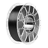 PLA-Filament 1,75 mm, Comgrow PLA 3D-Druckfilament Schwarz, Maßgenauigkeit +/- 0,02 mm, 1 kg (2,2 LBS) Spule, PLA Schw