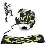 Fußball Kick Trainer,Fußball Trainingsgeräte Hands Free Solo ,Soccer Practice Training mit Verstellbarem Taillengürtel,Universal passt #3#4#5 Fußbälle,Fußball Trainingshilfe für Kinder und Erw