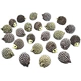 20 Stück Mini-Igel-Figuren, Feengarten, Igel, Miniatur-Figuren, Moos, Landschaft, DIY, Terrarium, Basteln, Ornament, Zubehör, Outdoor-Dek