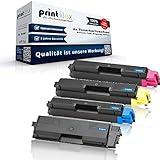 4X Print-Klex XXL Tonerkartuschen kompatibel für KYOCERA TK590 FS C2026 MFP Plus FS C2126 MFP FS C2126 MFP Plus FS C2526 MFP FS C2626 MFP FSC5250 DN TK 590 - Sparpack