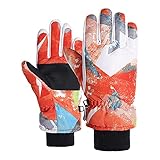 Unisex Kinder Matschhandschuhe Winterhandschuhe für 6-15 Jahre Kinder Jungen Mädchen Sport Skifahren Schnee Winddichte Fäustlinge Outdoor Skifahren Snowboarding