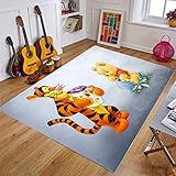 llc Teppich Badezimmer Korridor Küchenboden rutschfeste Matte Kinderspielmatte Kinderteppich Nordic Rectangle Cartoon Winnie The Pooh Tigg