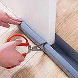 Hugee Türbodendichtungsstreifen-Stopper, Zugluftstopper, Blocker, 76,2 bis 91,4 cm, Geräusch- und Lichtgeruch, Blocker für Türen und Fenster (braun)