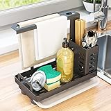 ZAIZAI Küchenfenster Rumpel Rag Rack Wand Hängen an trockenen Handtüchern Geschirrspülmittel Schwamm Geißel Pad Sink Countertop Drain Rack Lagerung