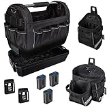 Bosch Sortimo ProClick Starter-Set TB2 inkl. Tool Bag M Werkzeugtrage & ClickTray Werkzeugwanne & 3X Holder & Battery Adapter Set & Tool Pouch L 39 & Tool Pouch M 14