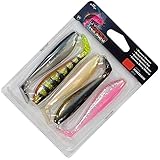 Fox Rage Zander Pro Mixed UV Colour Pack - 5 Gummifische, Länge:10