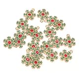 mumisuto Weihnachten Legierung Anhänger, Legierung Weihnachten Charm Anhänger Süße Anhänger Schmuck Zubehör für DIY Crafting (20 STK.)(Grün)