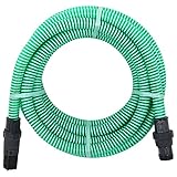 FAMIROSA Saugschlauch mit PVC-Anschlüssen 4 m 22 mm Grü