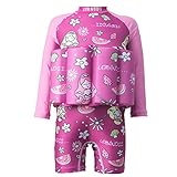 Abaodam Baby Jungen Badeanzug Schwimmbekleidung Badeanzüge Sonnenschutz Badebekleidung für Kinder (100-110 cm Rosa)