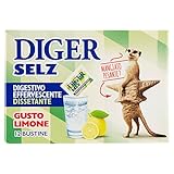 Diger Selz Digestivo Effervescente al Gusto di Limone - Confezione da 12 B