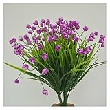 ZHMYENGMING Künstliche Blumen Hochzeitsdekor 5-Gabel- künstliches Gras Hochzeitsdekoration echte Touch-Blumen- Tulpen Sport Mini- Blumenstrauß künstliche Blumen (Color : Red)