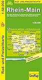 Rhein-Main 1 : 50 000. Radkarte: Von Bad Homburg im Norden bis Dieburg im Süden. Von Taunusstein im Westen bis Hanau im Osten. Hessische Apfelwein- ... Radwege, Sehenswürdigkeiten (Geo Map)