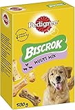 PEDIGREE Hundesnacks Hundeleckerli Biscrok in 3 Geschmacksrichtungen, 6 Packungen (6 x 500g)