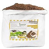 Humusziegel - Terrariensubstrat - natürliches Substrat - lose Kokoserde trocken - 20 L Sack - Bodensubstrat - Terrarium Erde für Rep