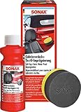 SONAX Cabrioverdeck+TextilImprägnierung (250 ml) Versiegelung und Imprägnierung für dunkle Cabrioverdecke aus Stoff. Schützt und imprägniert auch Textilien und Teppiche im Innenraum | Art-Nr. 03101410