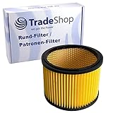 Trade-Shop Faltenfilter Luftfilter Rundfilter Ersatz für Einhell 2351110 kompatibel mit Parkside PNTS 1500 B2 PNTS 1500 B3 PNTS 1500 C4 PNTS 1500 D5