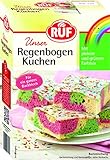 RUF Regenbogen-Kuchen • Blechkuchen in Regenbogen-Farben mit Glasur und bunten Streuseln, 6er Pack (6 x 840 g)