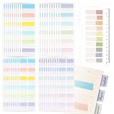 560 Pcs Haftstreifen Set Bunt 3 Stile Selbstklebende Haftmarker Index Tabs Klebezettel Haftnotizen Beschreibbare Klebemarkierungen für Lesezeichen Markieren usw
