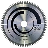 Bosch Professional Kreissägeblatt Multi Material (für Spanplatten, Faserwerkstoffe, Kunststoffe und Nichteisenmetalle)