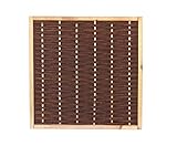 bambus-discount.com Weidenzaun Mia mit 120x120cm in Premium Qualität, gekochte Weide, Holz geb