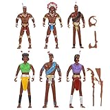 VILLCASE 1 Set Indische Figuren Playset Toy Native American Figuren Spielzeug Soldier Wild West Cowboy Miniatur Figur Playset Kuchen Topper Für Kinder 10C