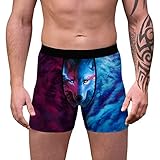 Herren Baumwolle Boxershorts Heimshorts Lockere Men Boxer Unterhosen Boxershorts in Übergröße Männer Komfortabel Underwear Webboxer Vorderseite mit T