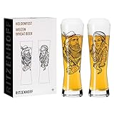 RITZENHOFF 3438001 Heldenfest #1 Weizenbierglas-Set, Glas, 607