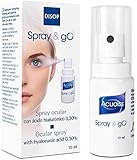 Acuaiss Spray & Go Augenspray mit 0,30% Hyaluronsäure. Befeuchtung und Erfrischung Augen Spray gegen Trockene Augen, 10