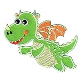 PatchMommy Drache Patch Aufnäher Applikation zum Aufbügeln Bügelbild - für Kleidung Jeans Jacken Kinder Baby