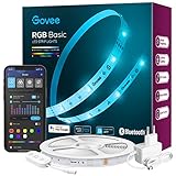 Govee LED Strip 5m Alexa Smart RGB WiFi LED Streifen, LED Lichterkette Band App Steuerung WLAN mit Alexa und Google Assistant, Musik Sync Farbwechsel DIY Deko für Schlafzimmer Küche Wohnzimmer 5