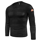 Subink Sweatshirts für Herren, Supreme Sweatshirt, Sweatshirts, Herren T-Shirts, langärmlig, Slim Fit Gr. XXXXL, khak