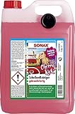 SONAX ScheibenReiniger gebrauchsfertig Cherry Kick (5 l) sekundenschnell klare Sicht ohne Streifen und Schlieren | Art-Nr. 03925000