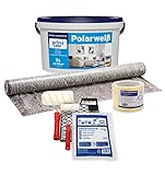 prinzcolor Premium Polarweiss Innenfarbe Wandfarbe Deckenfarbe Profi Farbe Set Weiß 5