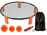 LUCKSWET Spike Ball Set,Strike Ball-Spiel,Mini Volleyball Spielset,Roundnet Set,Spieleset Team Games,Rasenteam Sportspiel,Boule-Spiele für Freien, Haus, Garten,Strand, Park