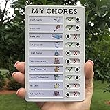 RV Checklisten-Notiztafel - Täglicher To-Do-Listen-Notizblock mit Schiebeknopf, wiederverwendbare Office-Plastik-Memo-Checkliste, Move Chore Board Family Kühlschrank Wochenplaner-Checkliste (MY)