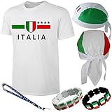 Blackshirt Company Italien T-Shirt Kinder + Fußball Fan Artikel Set 5 TLG. Größe 110